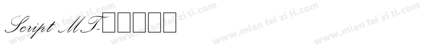 Script MT字体转换